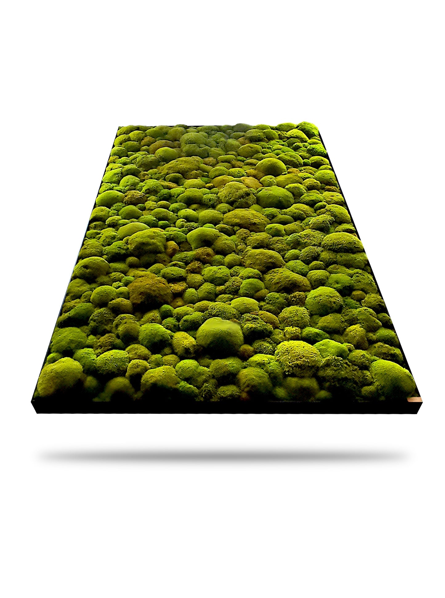 Grande image de mousse sur mesure XXL 'Green Hills' pour le salon et la cuisine - image de plantes en mélange de mousse 120-200cm