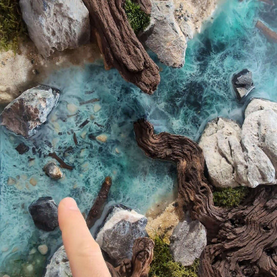 Moosbild Redaronia Flussbett